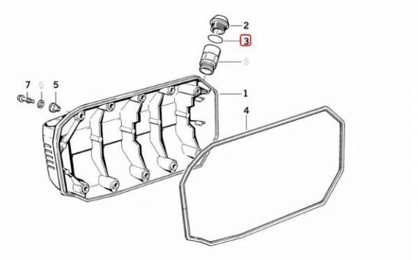 O-Ring K-Serie Öleinfüllstutzen vgl. 11141460674